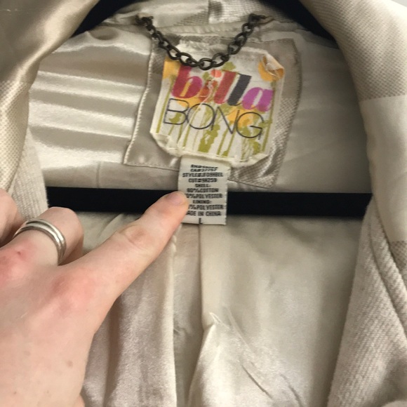 Adorable Billabong Peacoat Style Knit Jacket - Picture 3 of 8